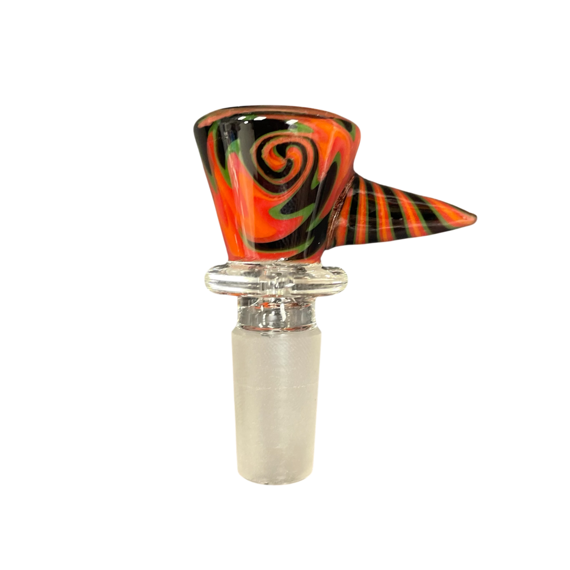 AL Bowl 14mm Male Wig Wag Spike 2" / Red Black